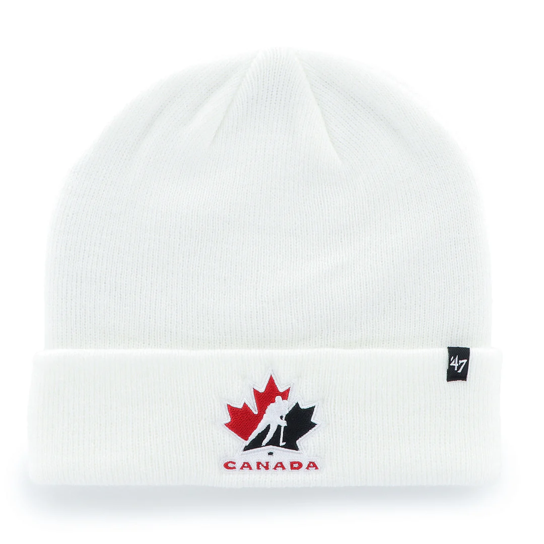 '47 Brand Men's IIHF Team Canada Cuffed Toque White