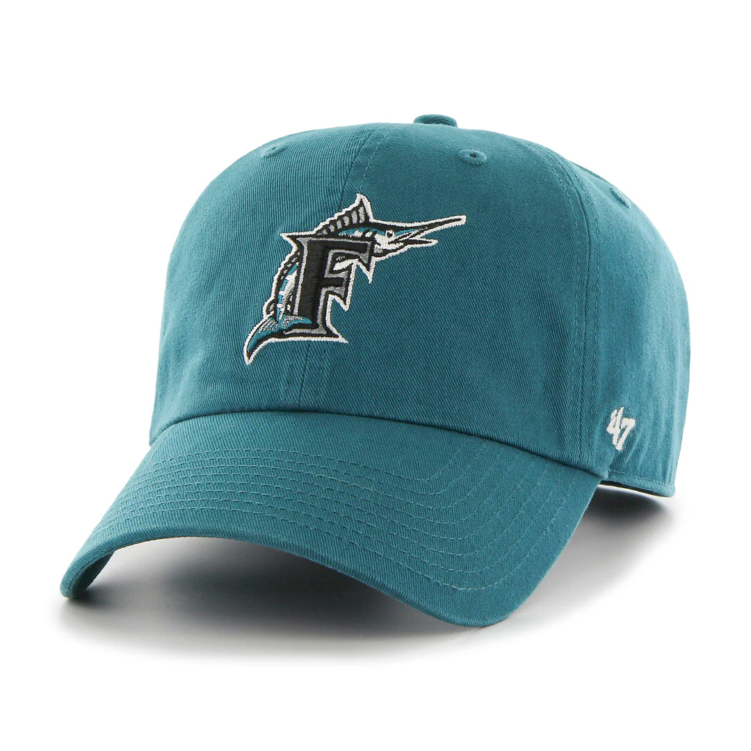 '47 Brand Men's MLB Florida Marlins Coop Clean-Up Hat