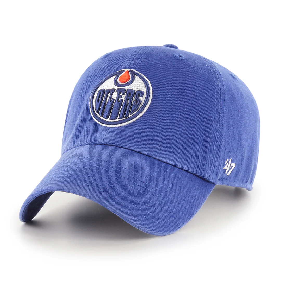 '47 Brand Men's NHL Edmonton Oilers Clean-Up Hat Royal