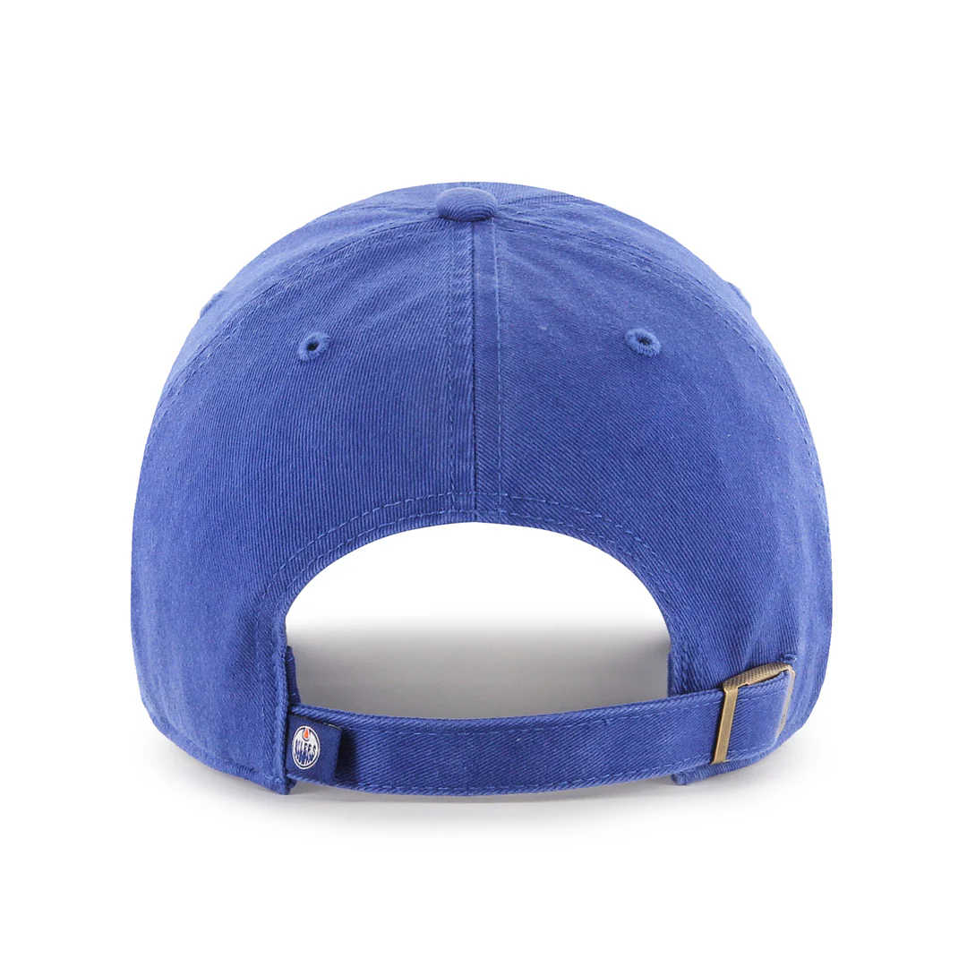 '47 Brand Men's NHL Edmonton Oilers Clean-Up Hat Royal - Image 2