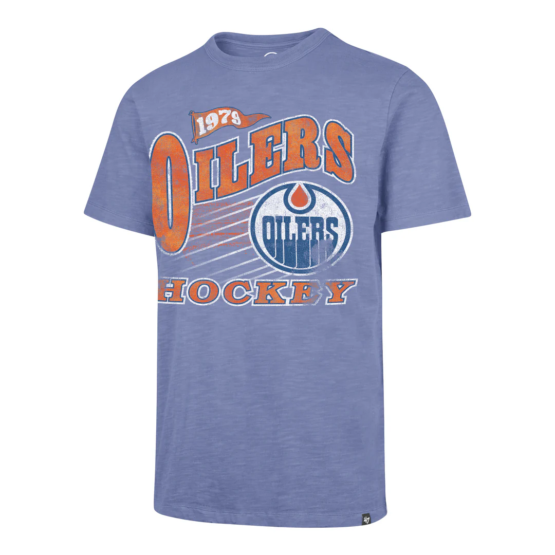 '47 Brand Men's NHL Edmonton Oilers Game Worn Slub T-Shirt