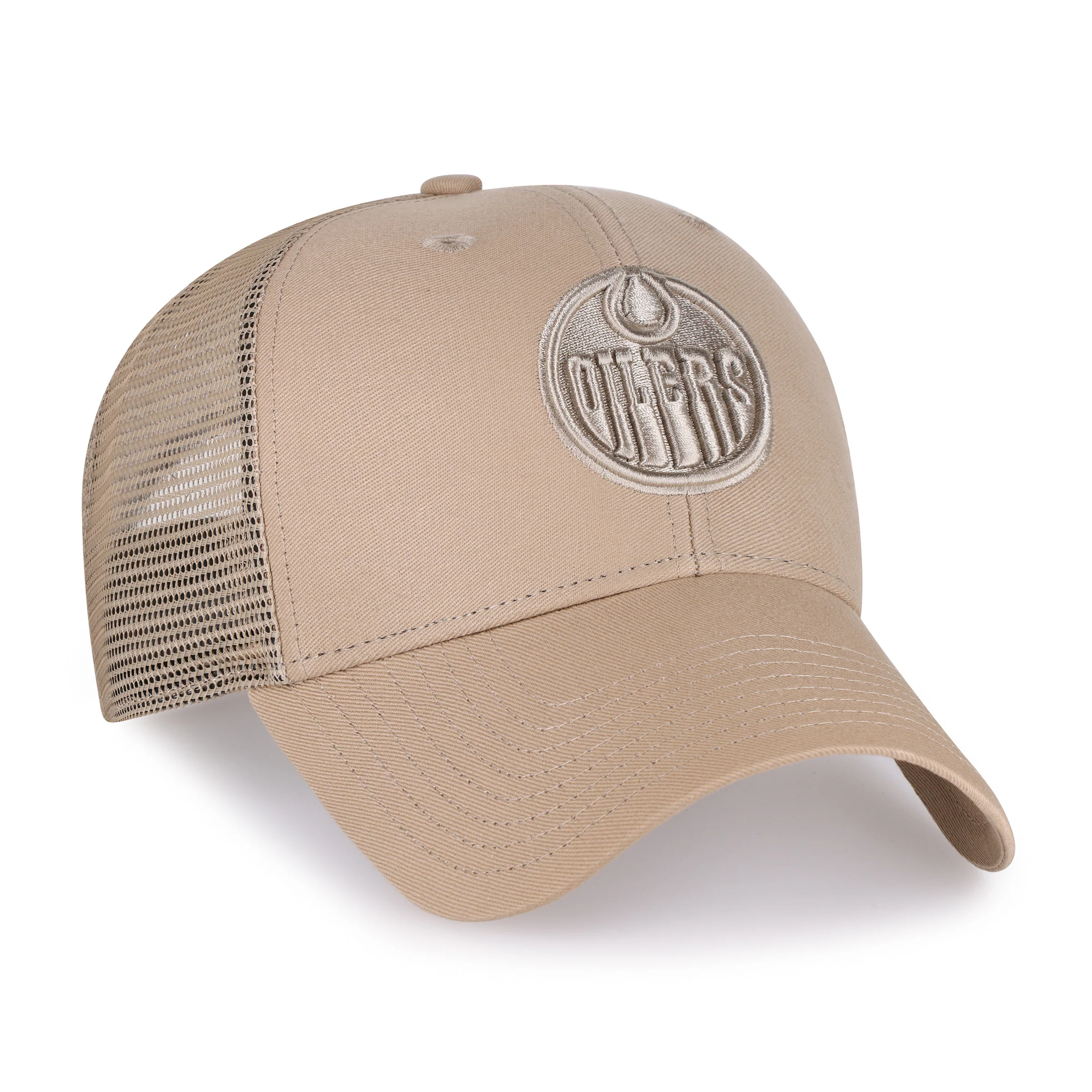'47 Brand Men's NHL Edmonton Oilers Khaki Branson MVP Cap - Image 2