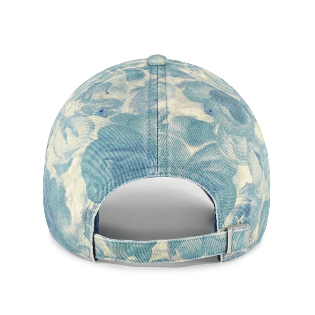'47 Brand Women's NHL Edmonton Oilers Gardenia Clean-Up Cap Blue/White - Image 2