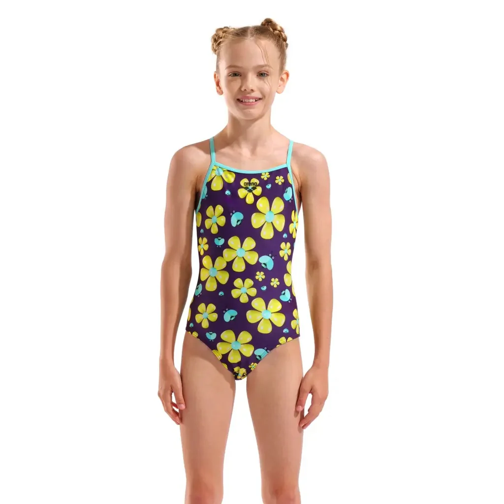 arena Girl's Spring Lightdrop Back One Piece Swimsuit - Image 3