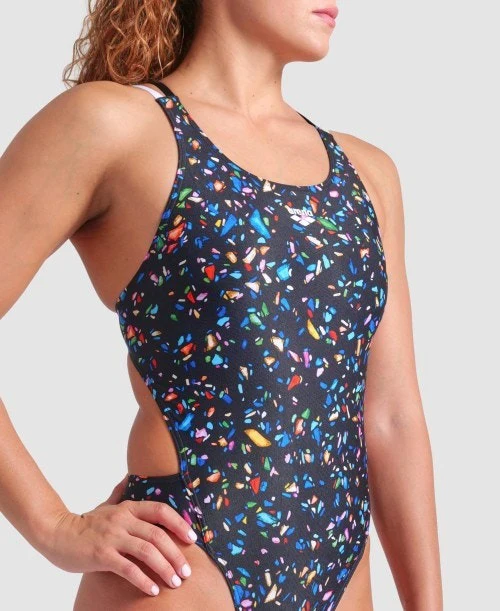 arena Women's Confetti Swim Tech One Piece Swimsuit - Image 2