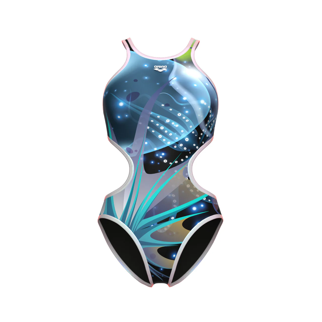arena Women's One Print Tech Back One Piece Swimsuit - Image 3