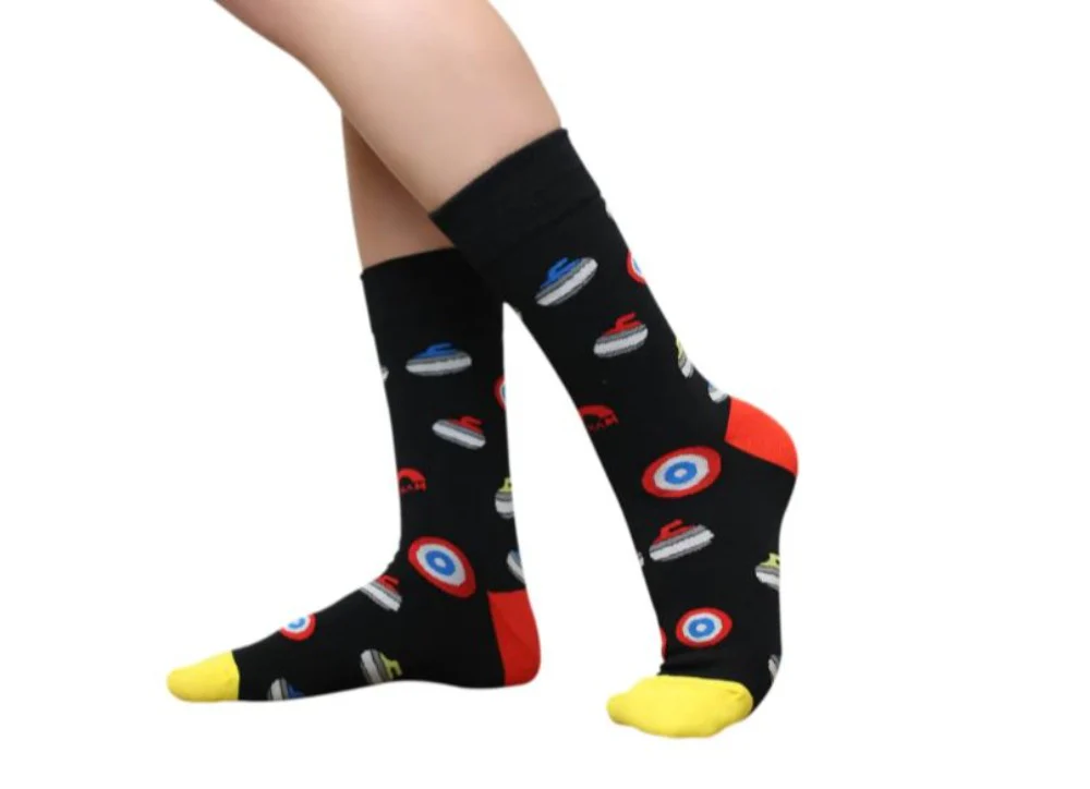 ASHAM Curl Rock Graphic Socks