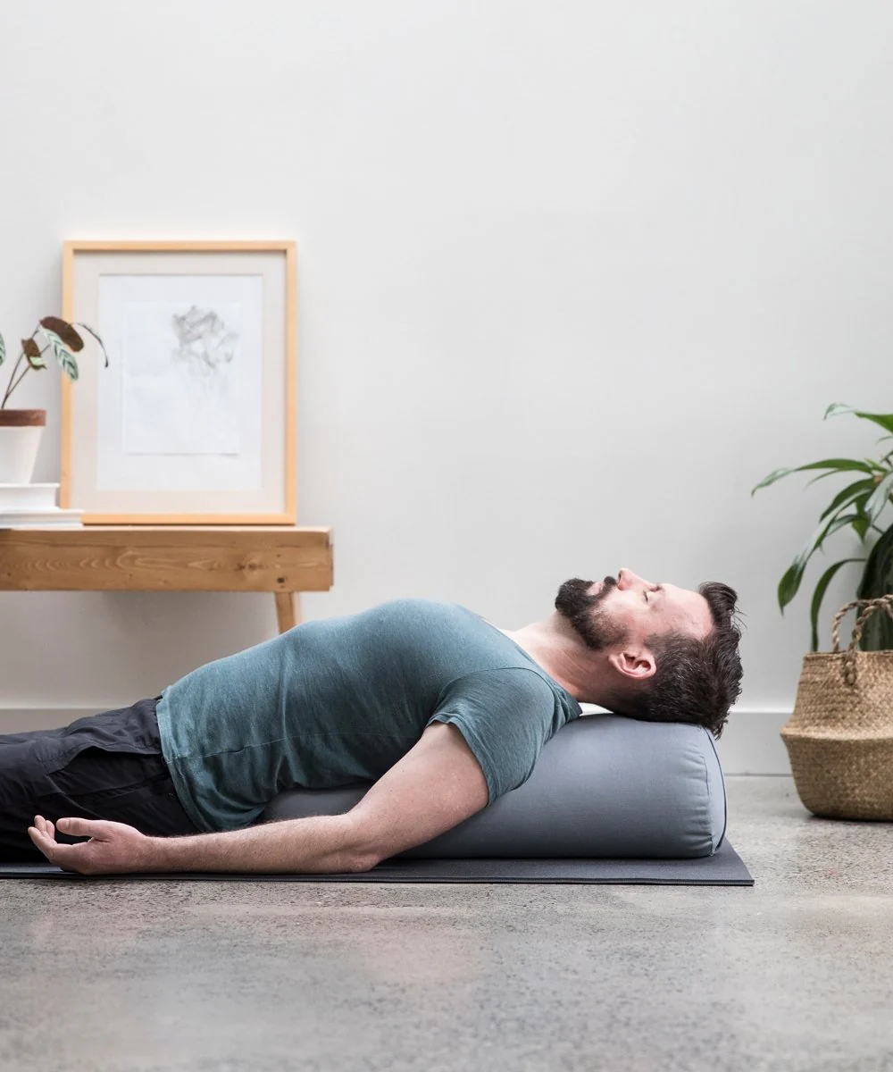 B, Halfmoon Cotton Cylindrical Yoga Bolster - Image 6