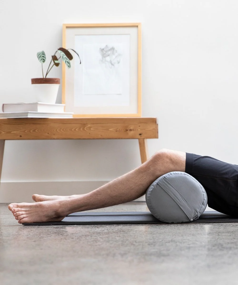 B, Halfmoon Cotton Cylindrical Yoga Bolster - Image 7