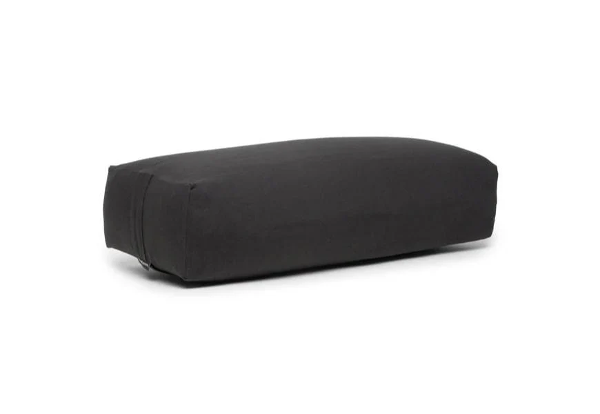 B, Halfmoon Cotton Rectangular Yoga Bolster - Image 2