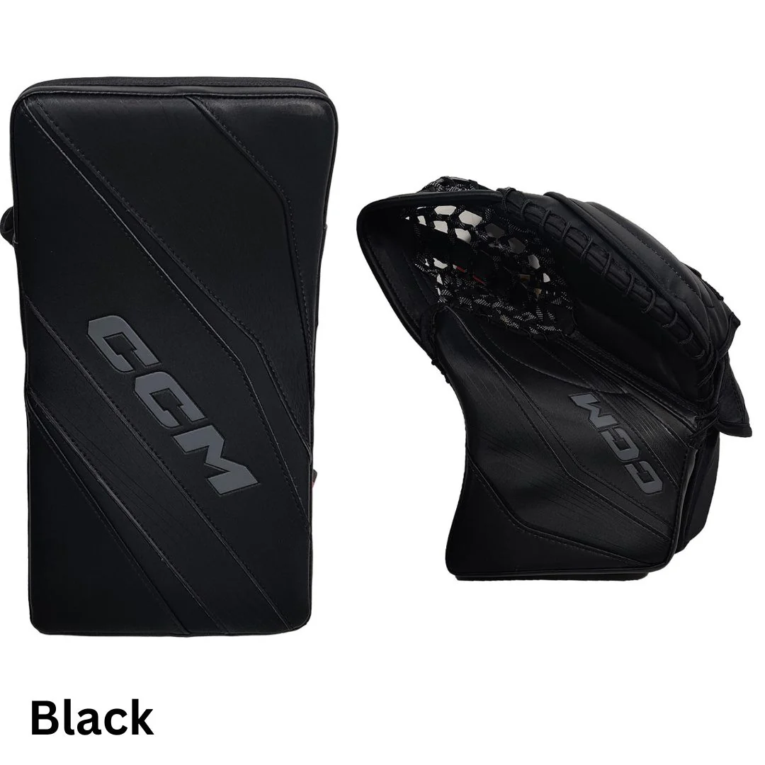CCM Senior EFLEX E6.9 Hockey Goalie Blocker + Trapper - Image 3