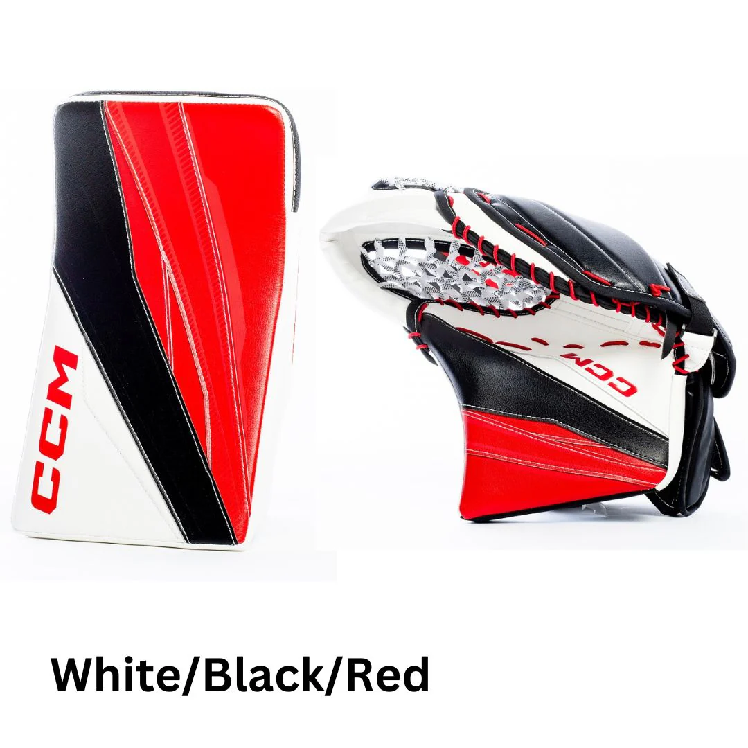 CCM Senior Axis XF Pro USC Spec Hockey Goalie Blocker + Trapper - Image 2
