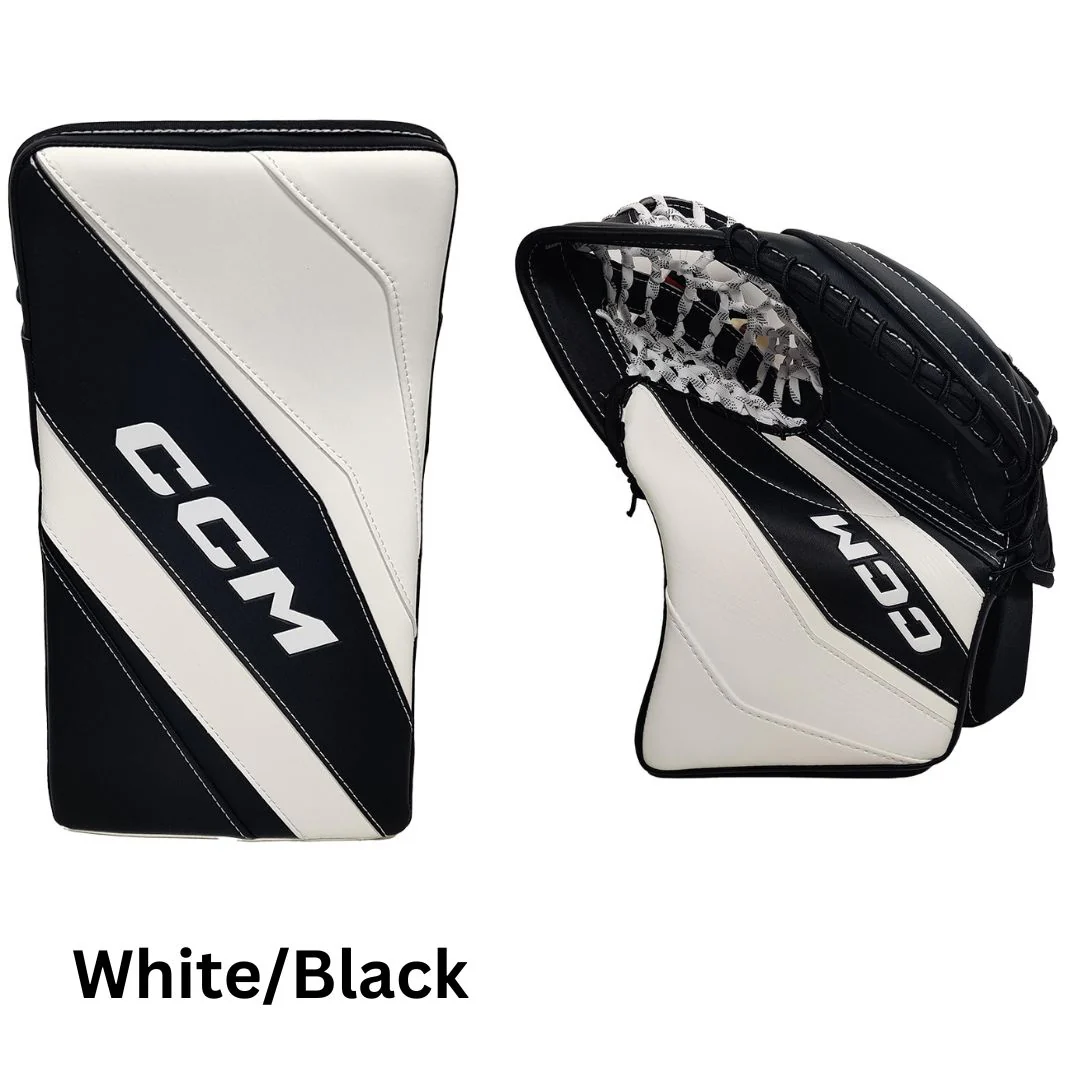 CCM Intermediate EFLEX E6.9 Hockey Goalie Blocker + Trapper - Image 2