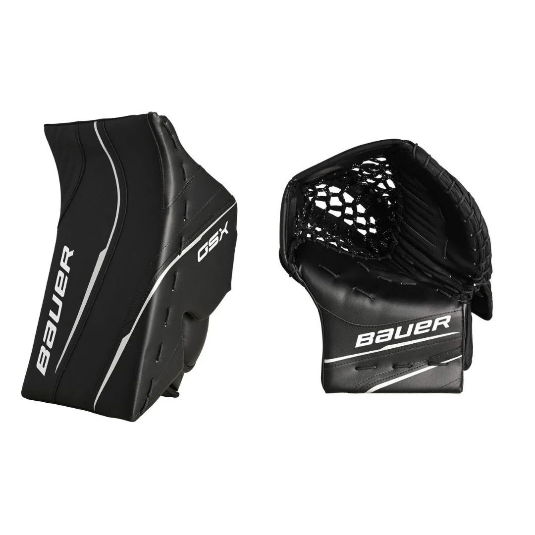 Bauer Senior GSX Hockey Goalie Trapper + Blocker