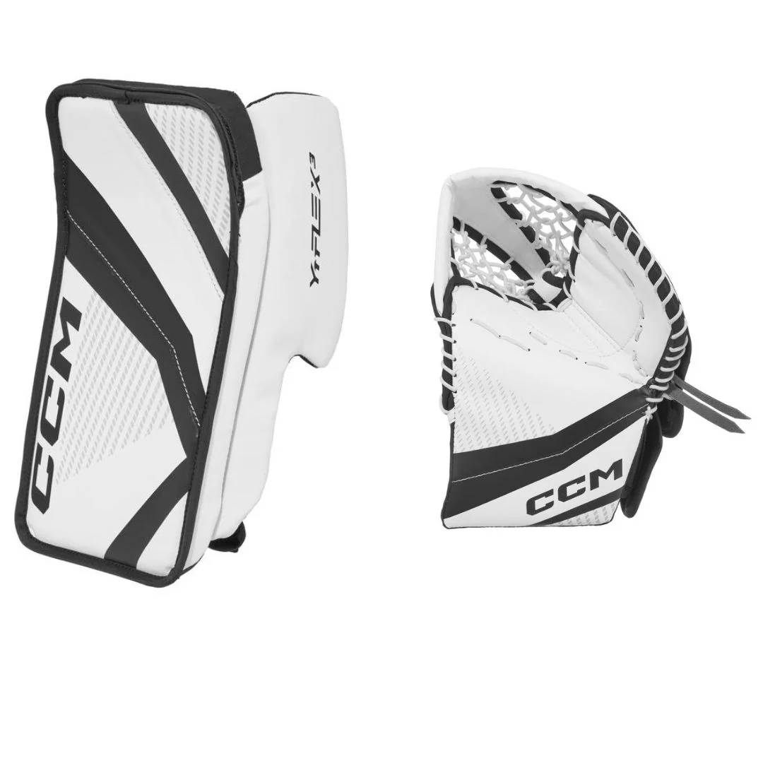 CCM Youth YFlex 3 Hockey Goalie Full Right Blocker + Trapper