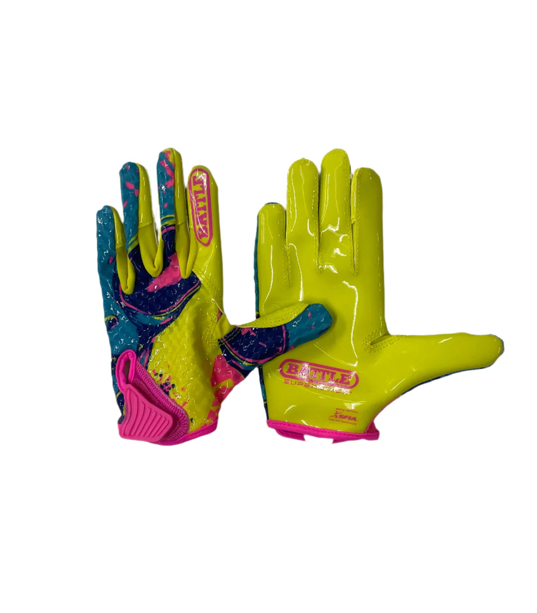 Battle Junior Chameleon Alien 2 Receiver Football Gloves - Image 2
