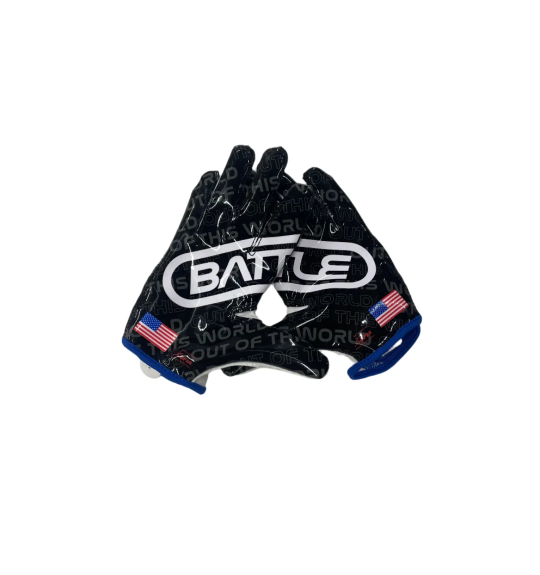 Battle Junior Chameleon Space Receiver Football Gloves - Image 2