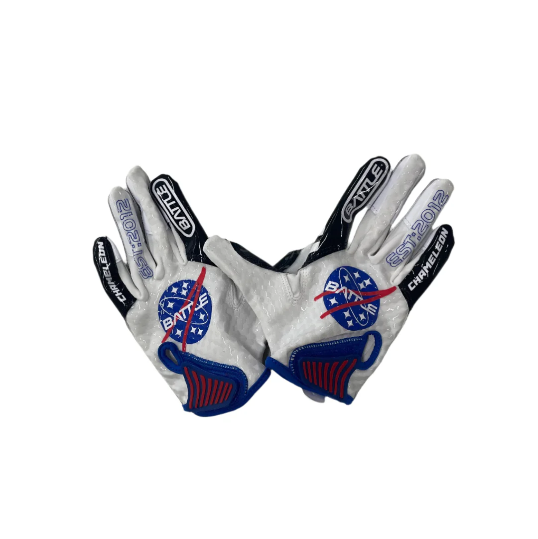 Battle Junior Chameleon Space Receiver Football Gloves - Image 3