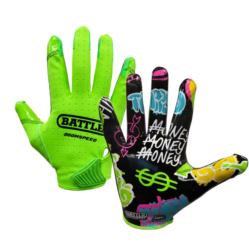 Battle Junior Monopoly Street Art Receiver Football Gloves
