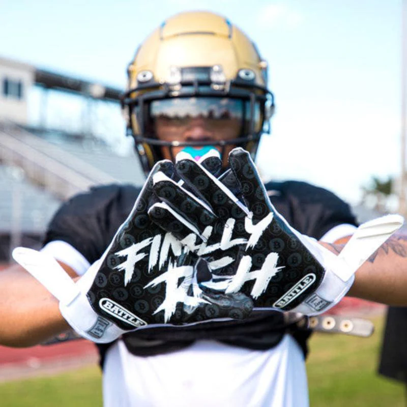 Battle Senior Finally Rich 2.0 Receiver Football Gloves - Image 3