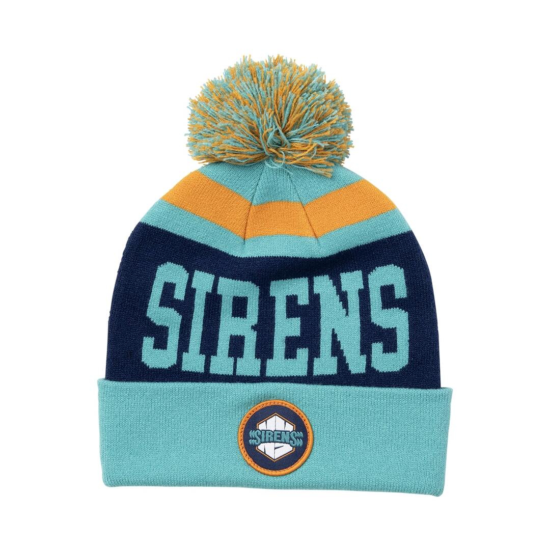 BAUER Senior PWHL New York Sirens Patch Cuffed Pom Knit Toque