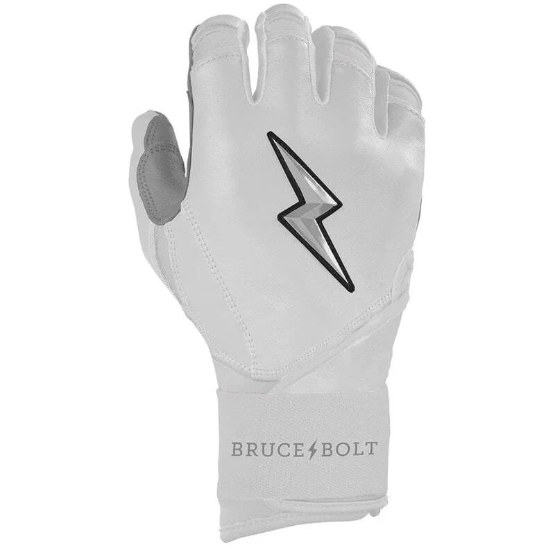 Bruce Bolt Senior Chrome Series Long Cuff Batting Gloves - Image 11