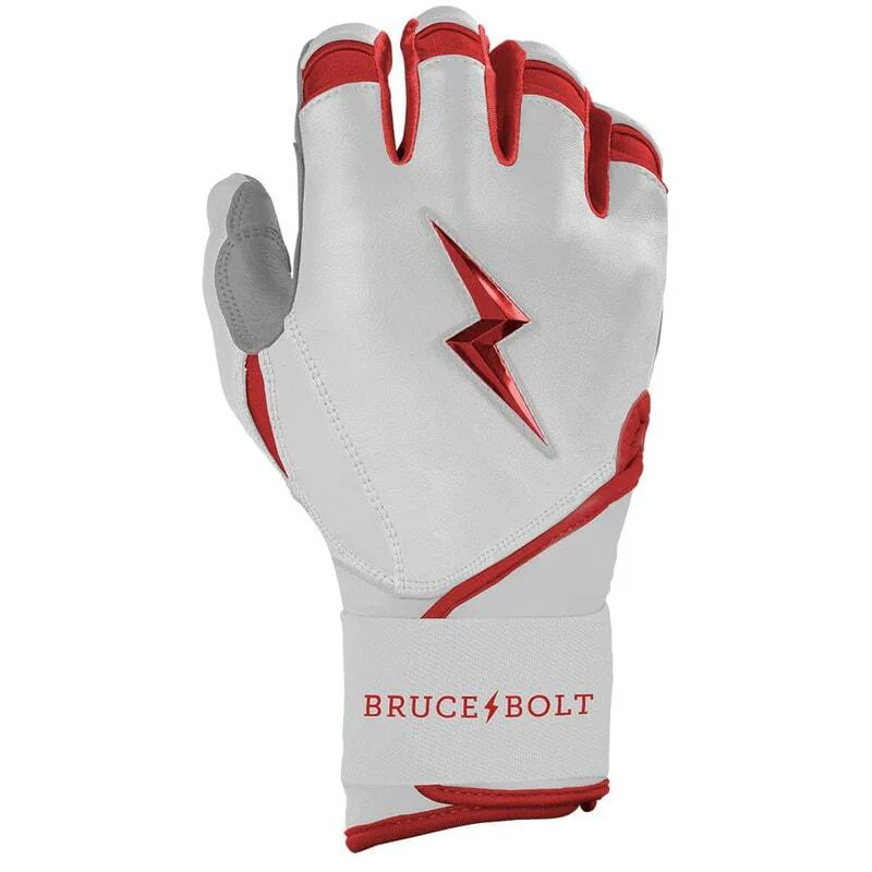 Bruce Bolt Senior Chrome Series Long Cuff Batting Gloves - Image 5