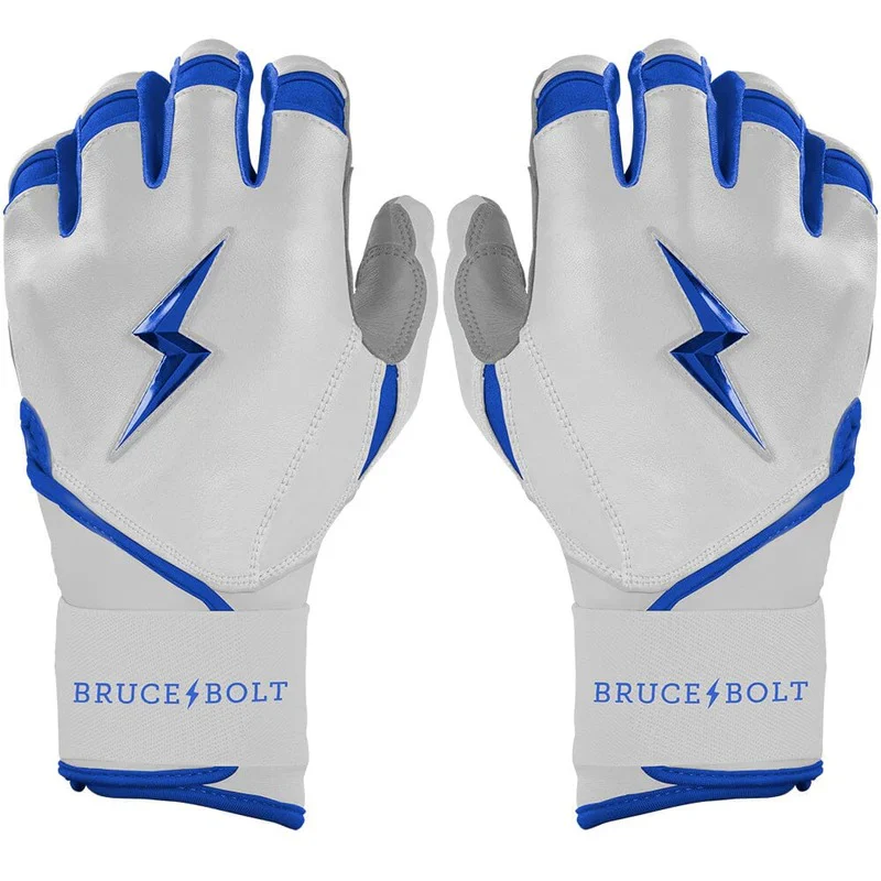 Bruce Bolt Senior Chrome Series Long Cuff Batting Gloves - Image 7