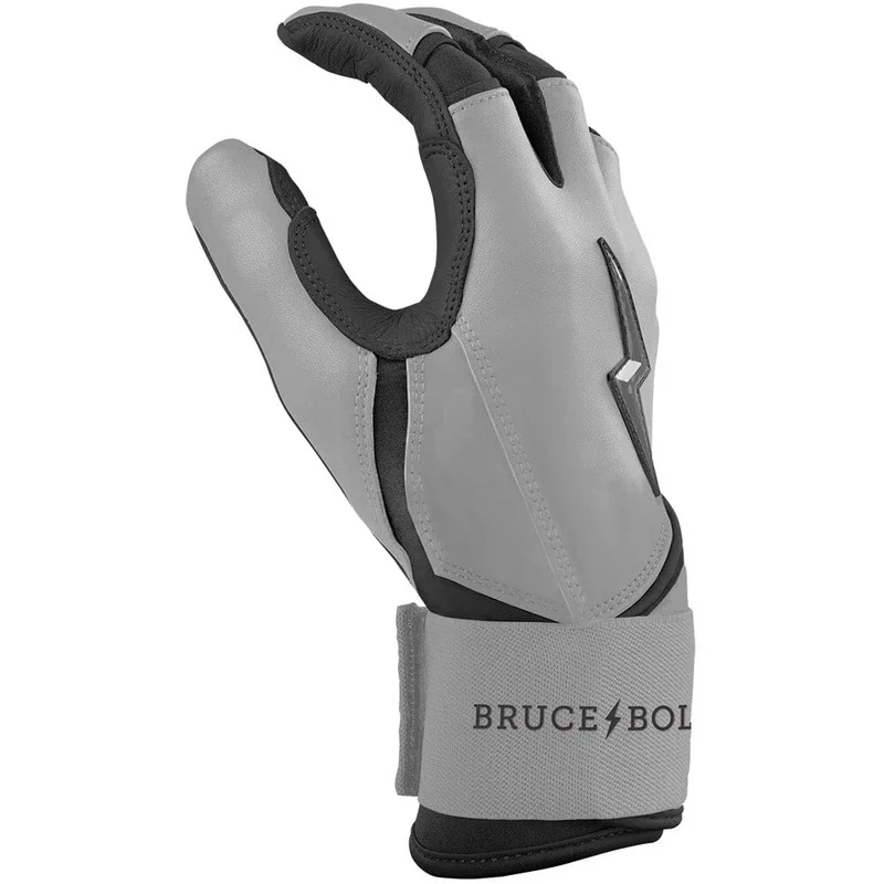 Bruce Bolt Senior Grey Series Short Long Batting Gloves - Image 2