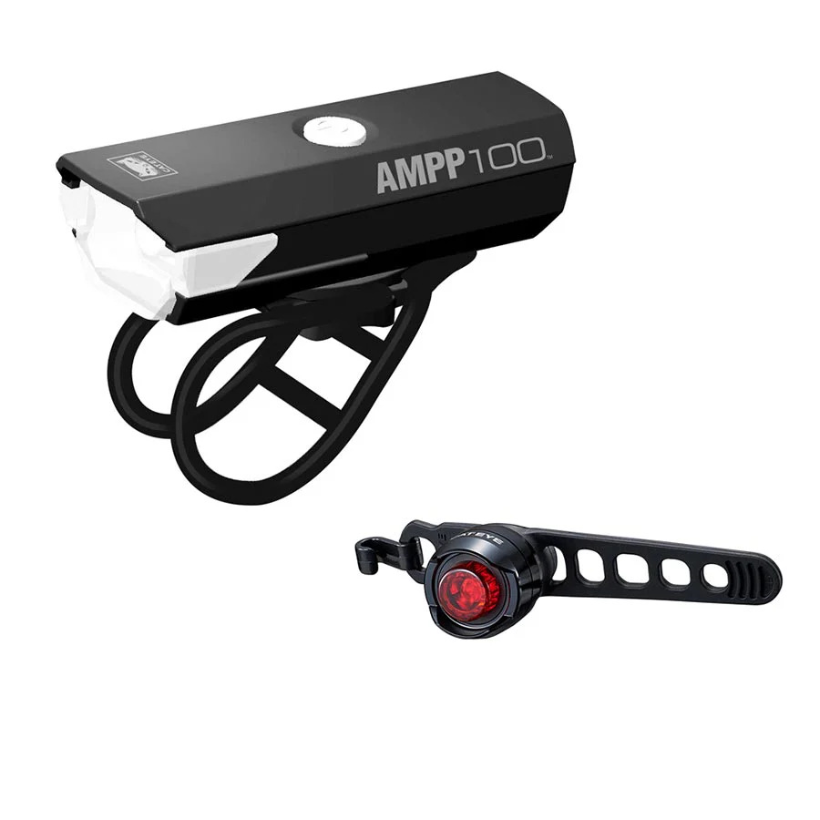 CatEye AMPP100/Orb Rechargeable Bike Light Set