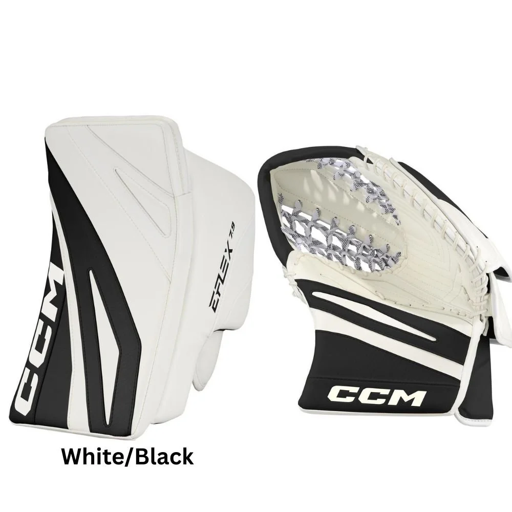 CCM Intermediate EFLEX E7.9 Hockey Goalie Blocker+Trapper - Image 3