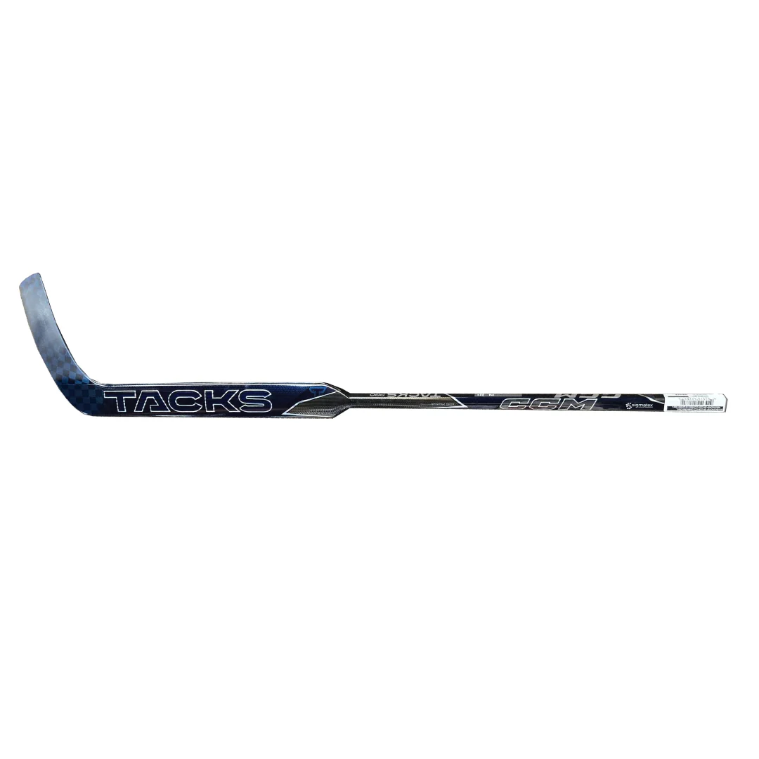 CCM Intermediate Tacks Pro Navy Hockey Goalie Stick - Image 2