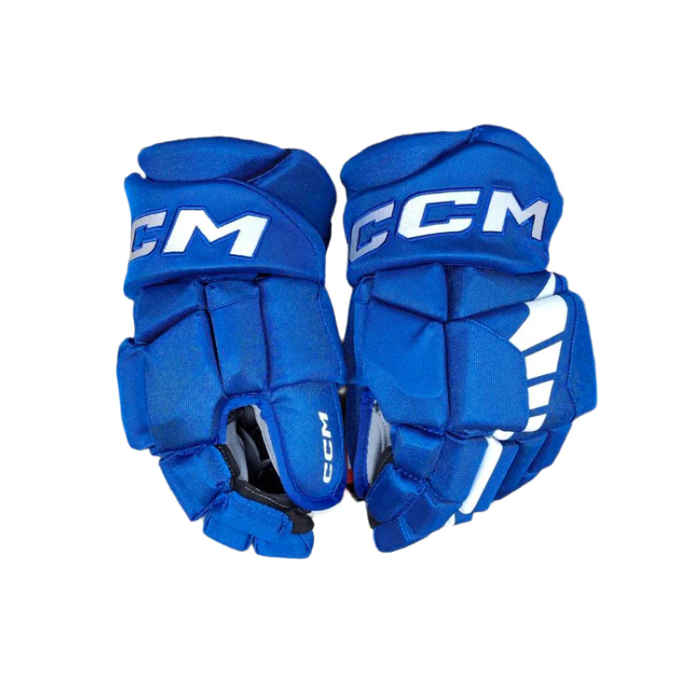 CCM Senior Pro Stock Edmonton Oil Kings Hockey Gloves