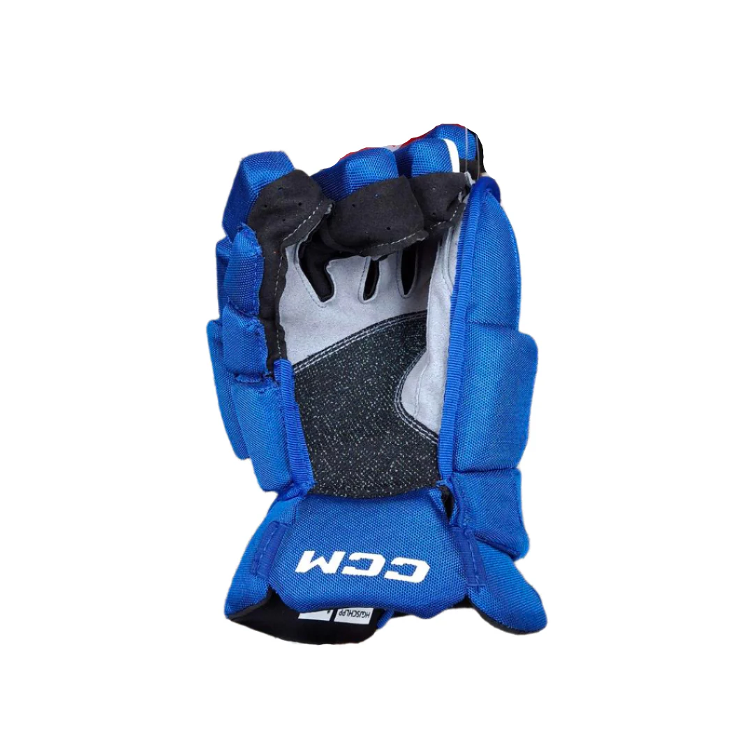 CCM Senior Pro Stock Edmonton Oil Kings Hockey Gloves - Image 3