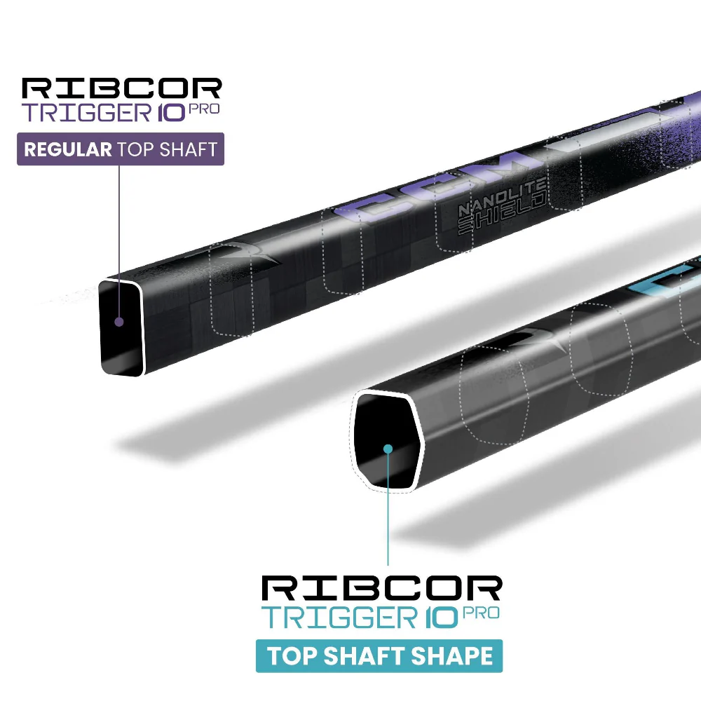 CCM Senior Ribcor Trigger 10 Pro Teal Hockey Player Stick - Image 2