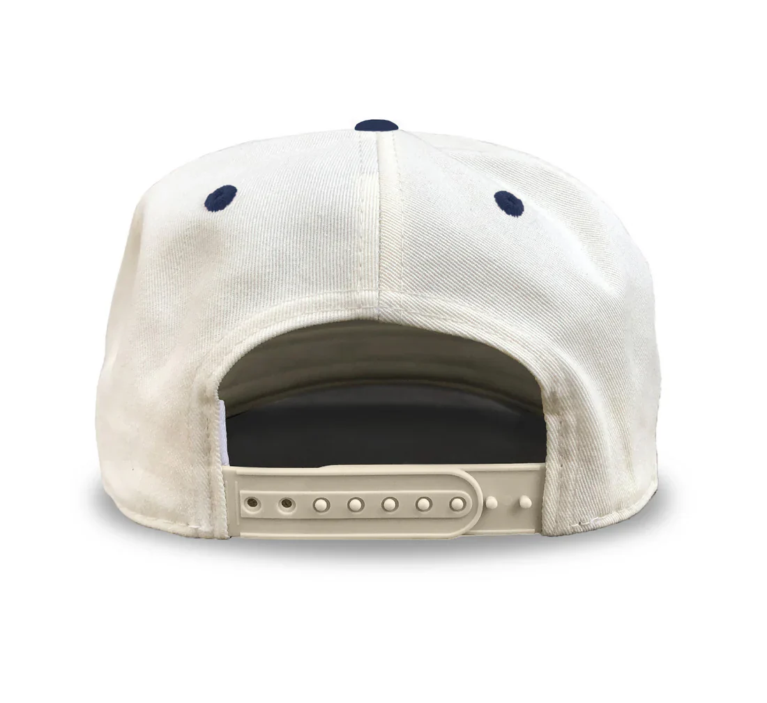Celly Hockey Lake Tahoe Pond Hockey Snapback Cap Cream/Blue - Image 2