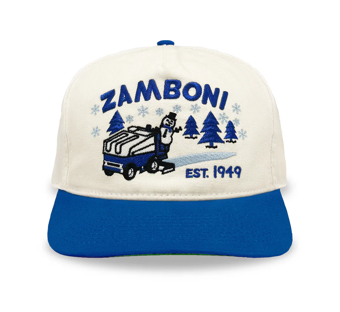 Celly Hockey Zamboni Snapback Cap Cream/Blue
