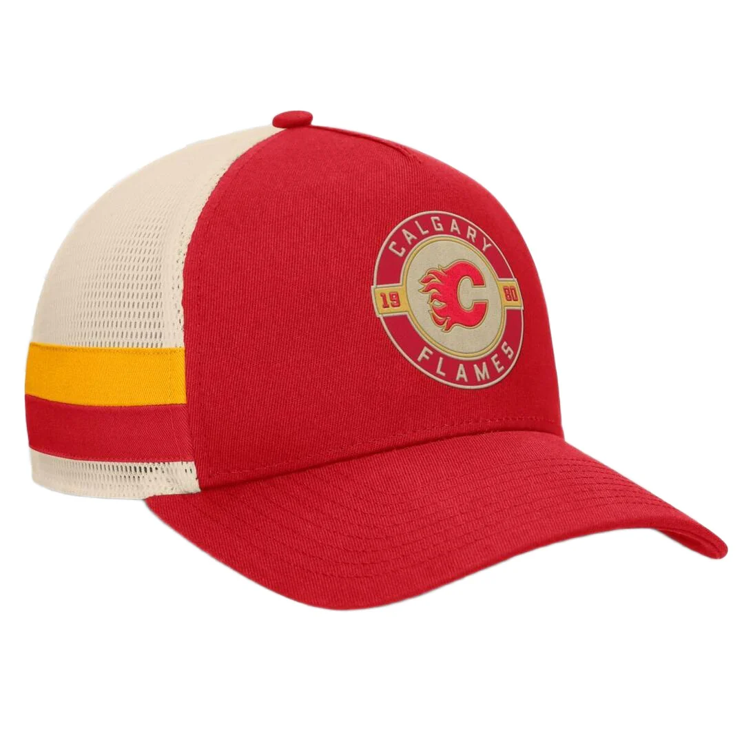 Fanatics Men's NHL Calgary Flames 2025 Prestige 5 Panel A-Frame Hat - Image 3