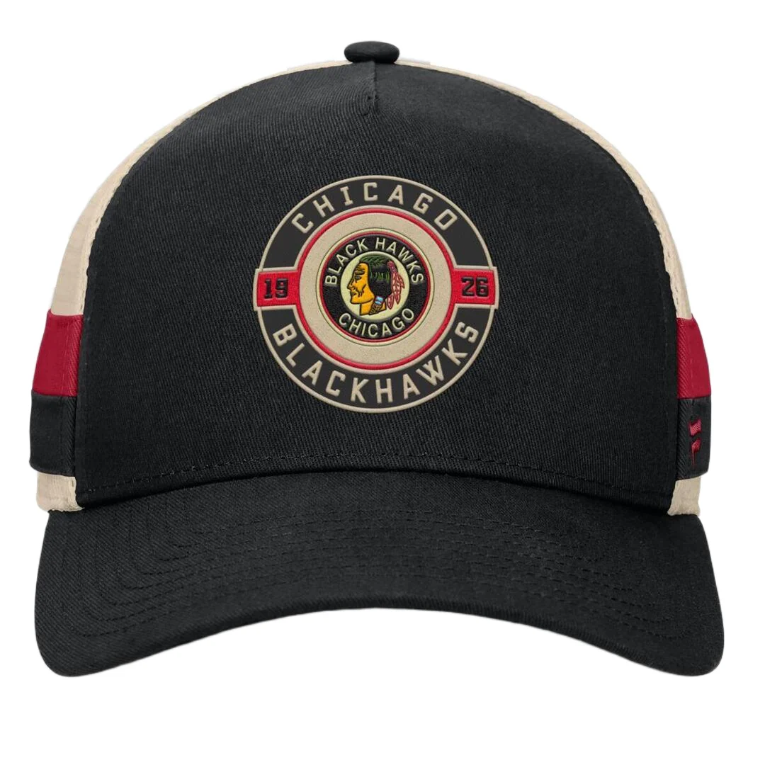 Fanatics Men's NHL Chicago Blackhawks 2025 Prestige 5 Panel A-Frame Hat - Image 2