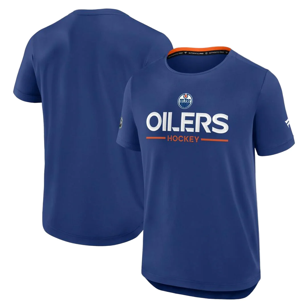 Fanatics Men's NHL Edmonton Oilers 2025 Authentic Pro Rink Tech T-Shirt - Image 3
