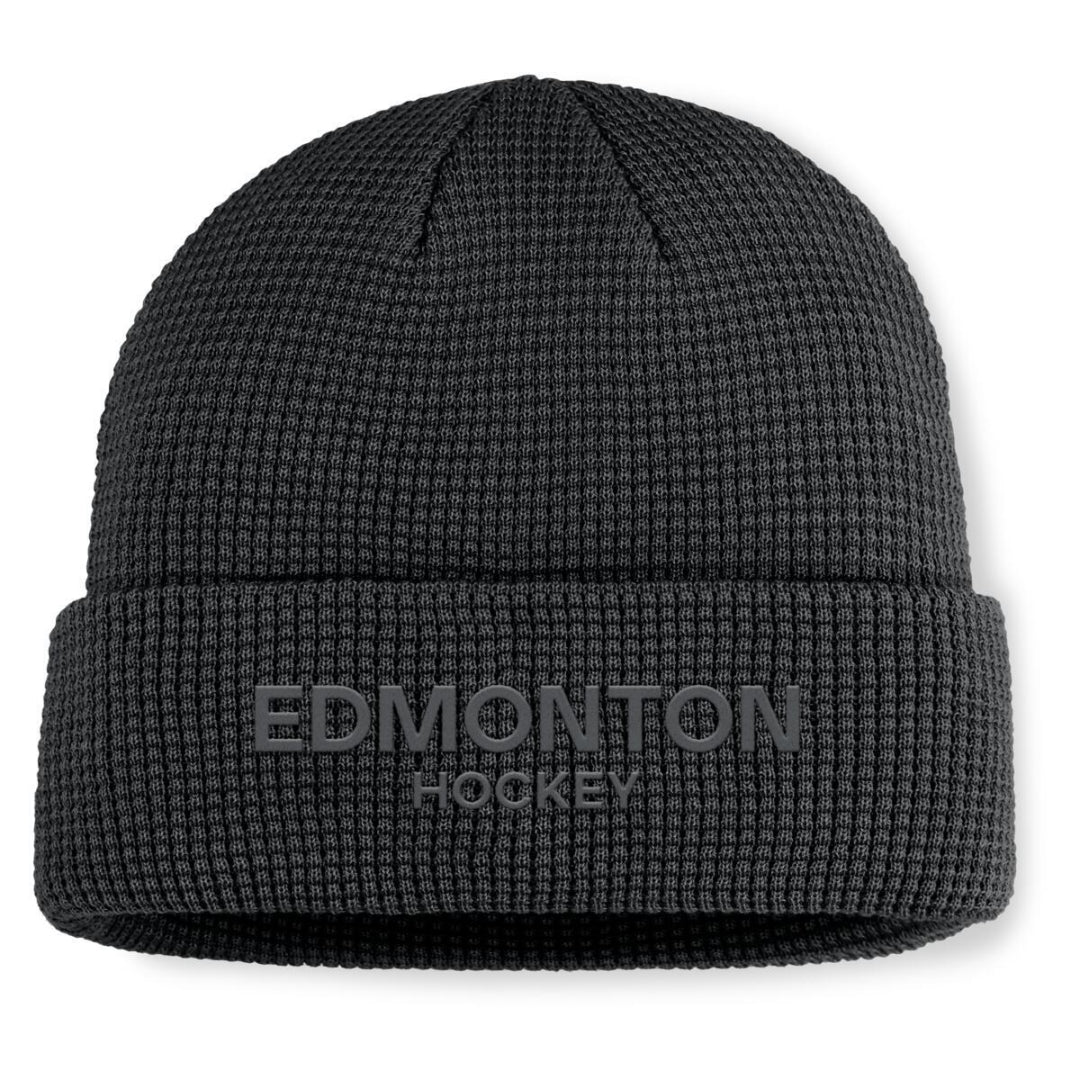 Fanatics Men's NHL Edmonton Oilers 2025 Fisherman's Beanie Black - Image 2