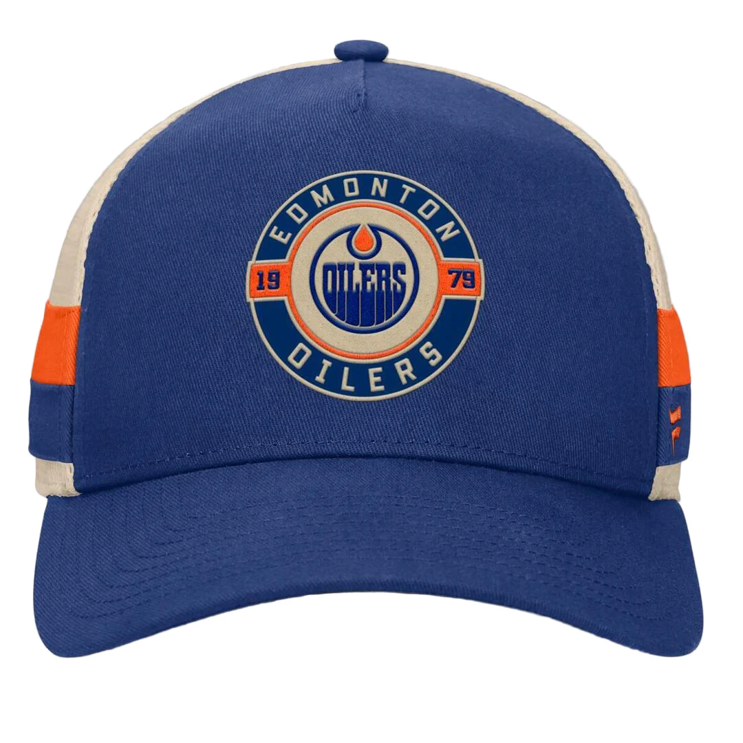 Fanatics Men's NHL Edmonton Oilers 2025 Prestige 5 Panel A-Frame Hat - Image 2