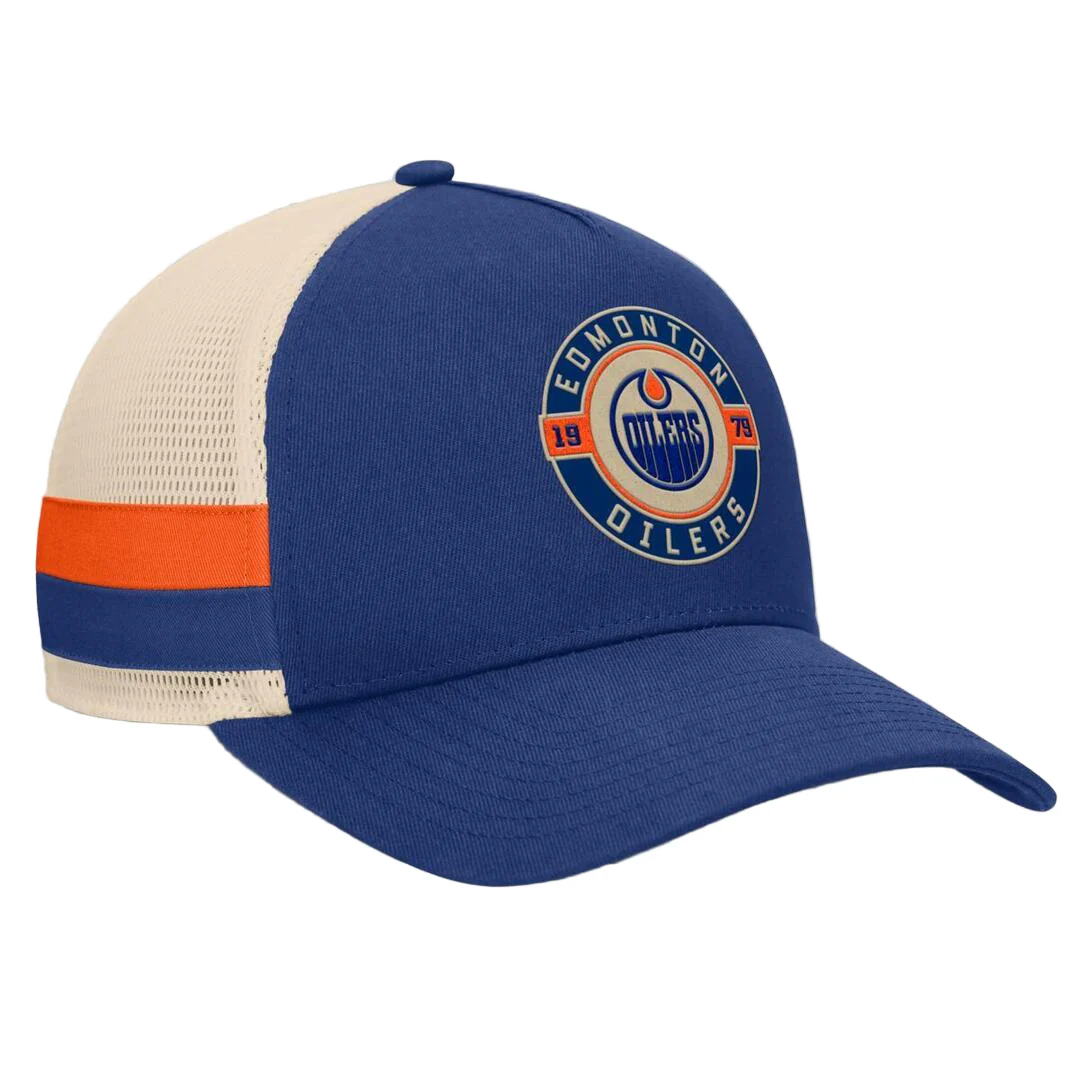 Fanatics Men's NHL Edmonton Oilers 2025 Prestige 5 Panel A-Frame Hat - Image 3