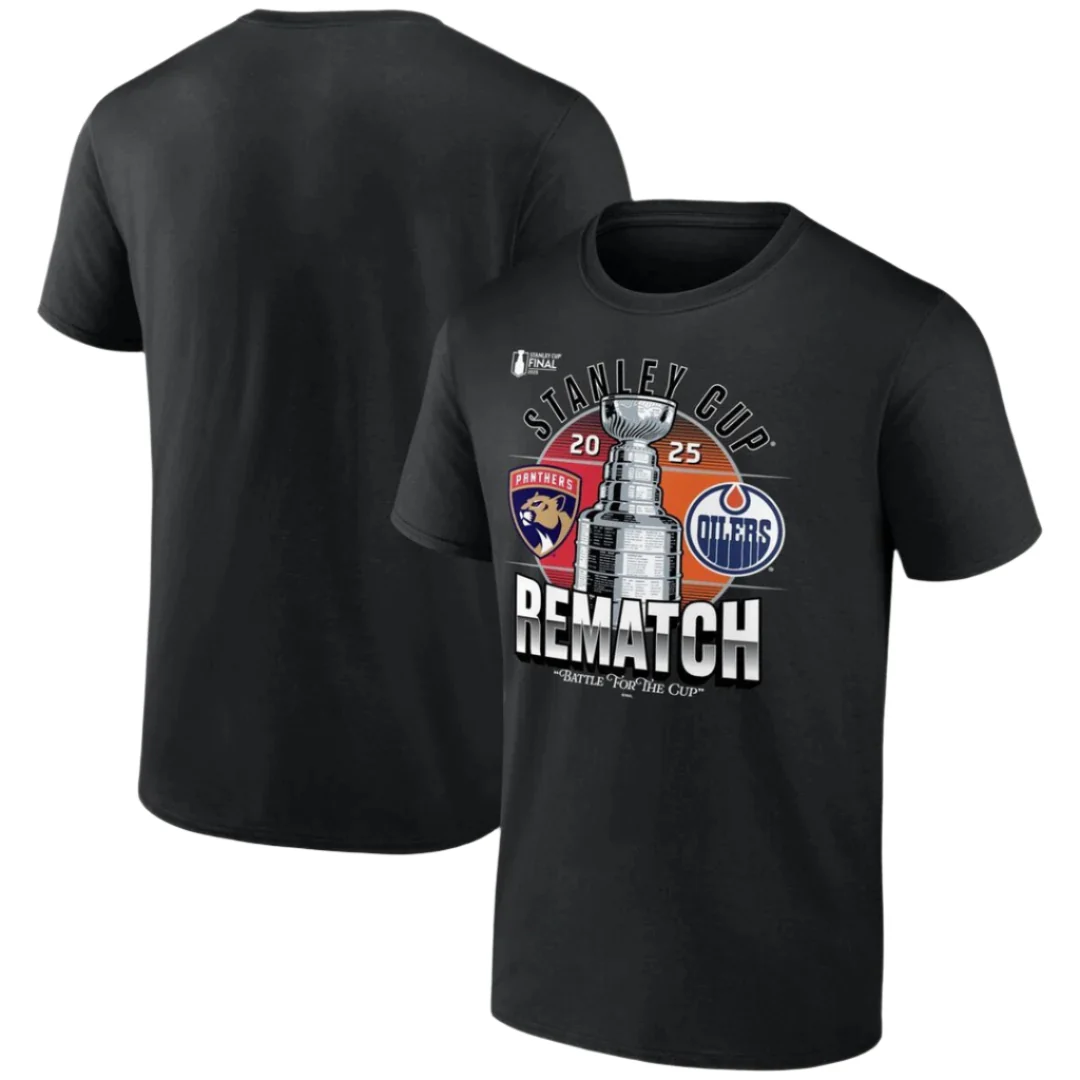 Fanatics Men's NHL Edmonton Oilers 2025 Stanley Cup Rematch T-Shirt - Image 3