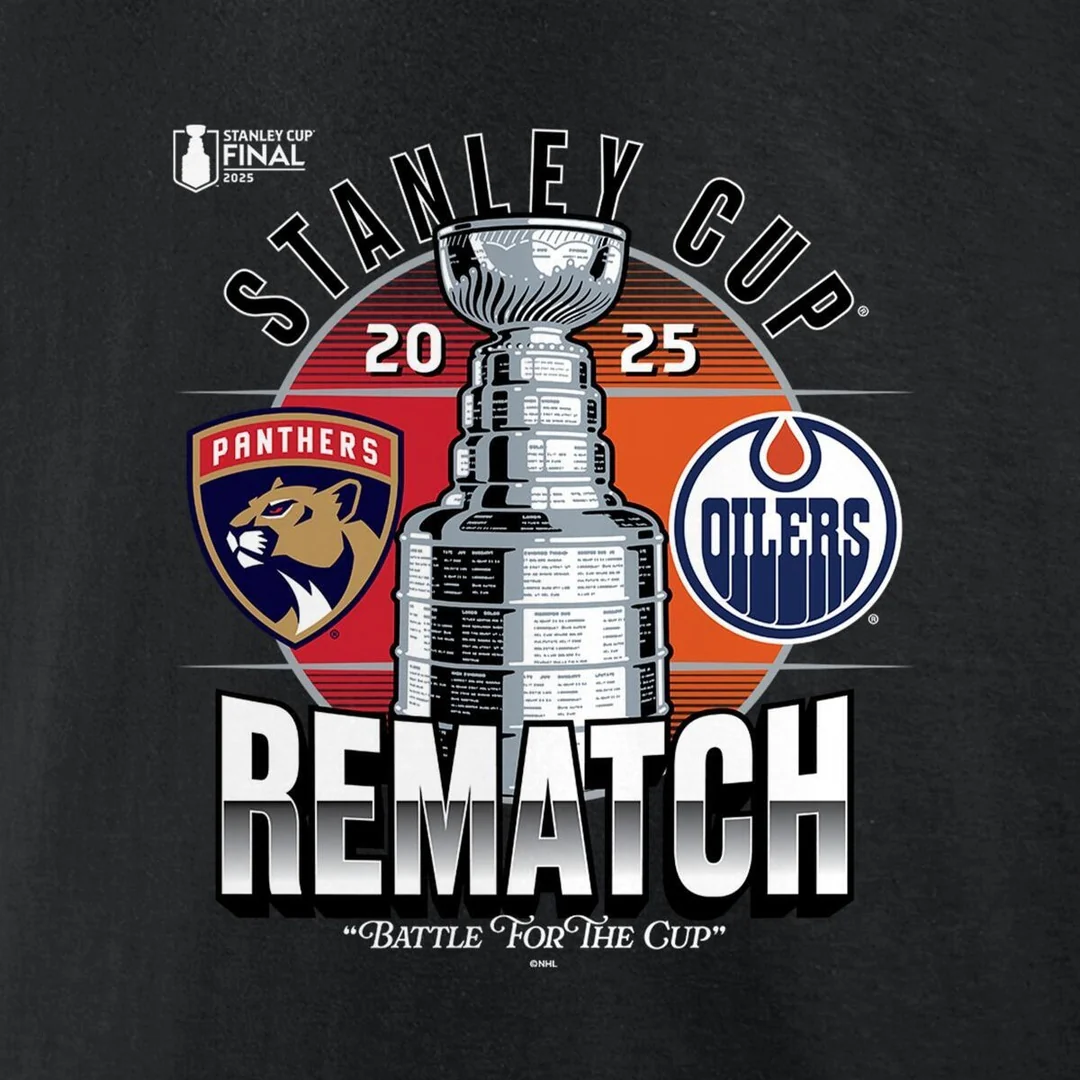Fanatics Men's NHL Edmonton Oilers 2025 Stanley Cup Rematch T-Shirt - Image 4