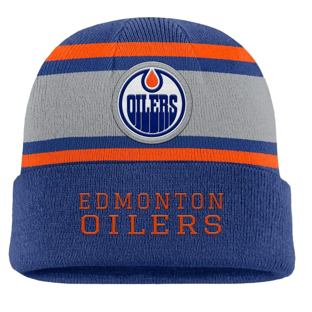 Fanatics Men's NHL Edmonton Oilers 2025 Varsity Cuffed Knit Toque