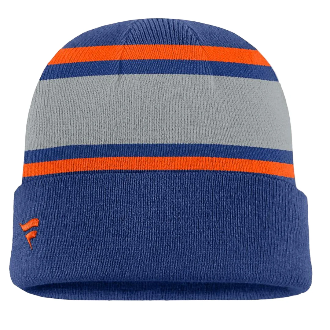 Fanatics Men's NHL Edmonton Oilers 2025 Varsity Cuffed Knit Toque - Image 2