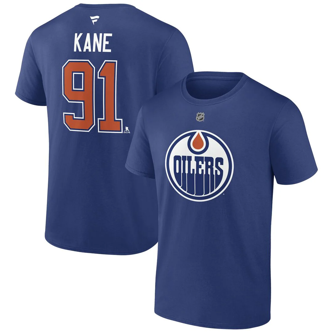 Fanatics Men's NHL Edmonton Oilers Evander Kane T-Shirt - Image 3