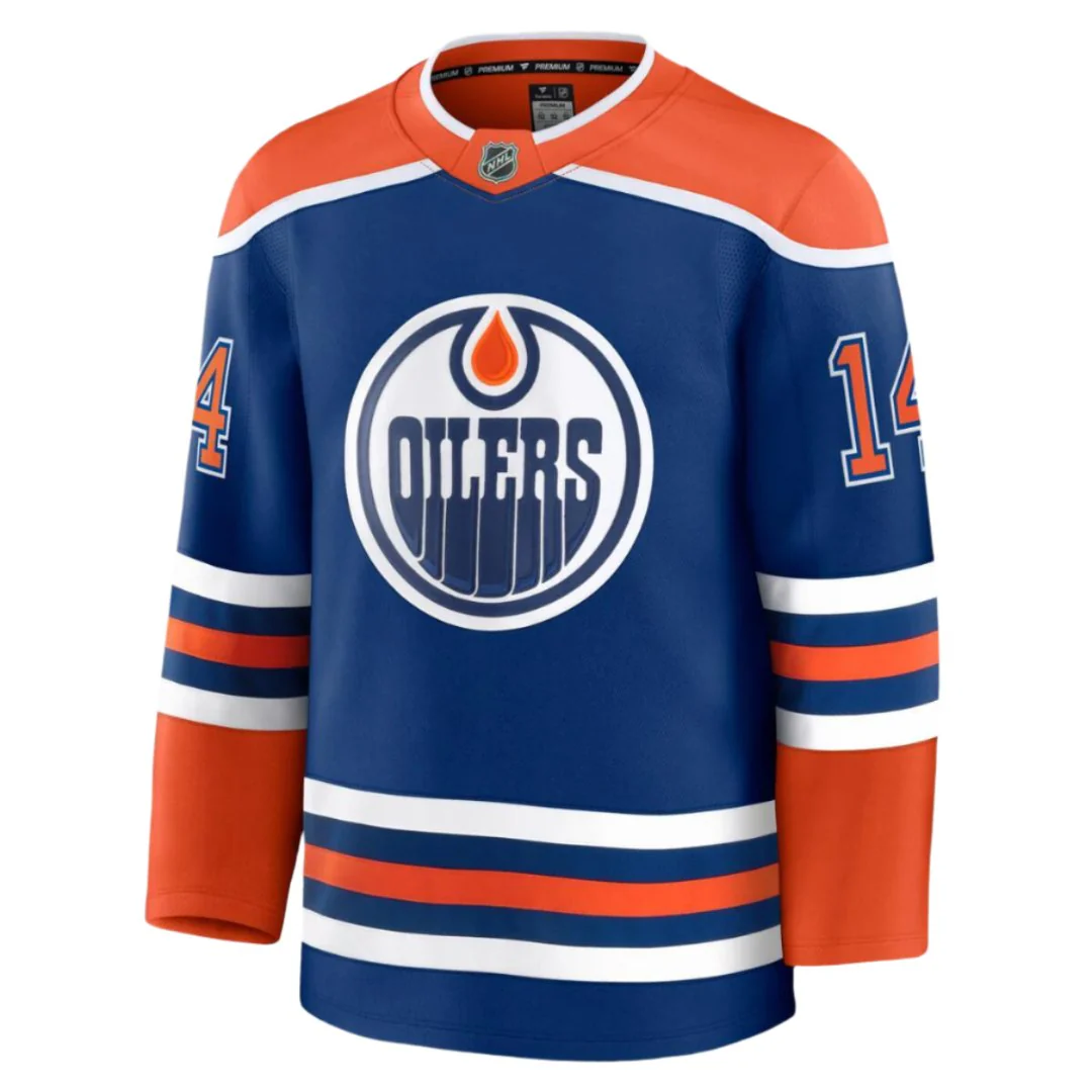 Fanatics Men's NHL Edmonton Oilers Mattias Ekholm Premium Home Jersey - Image 2