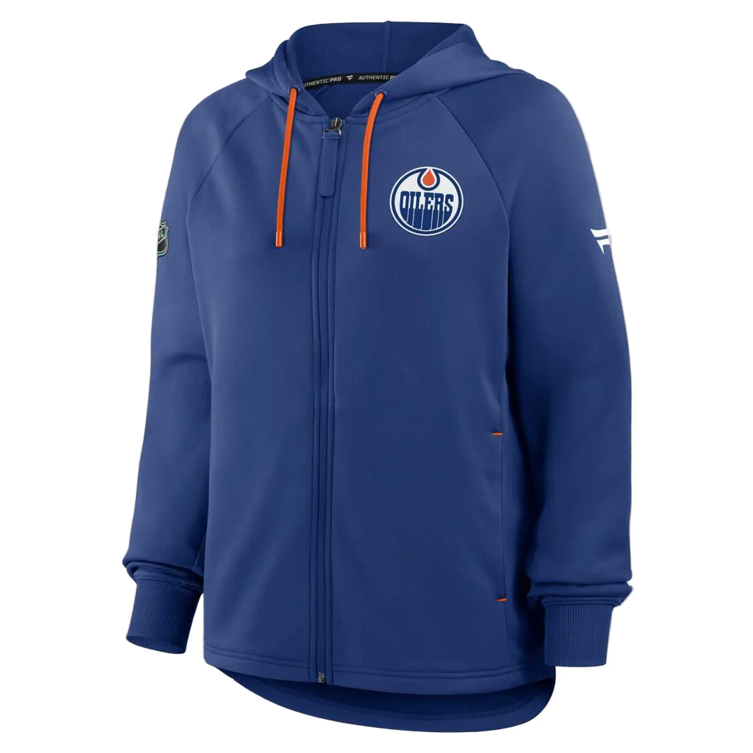 Fanatics Women's NHL Edmonton Oilers 2025 Authentic Pro Rink Full-Zip Hoodie